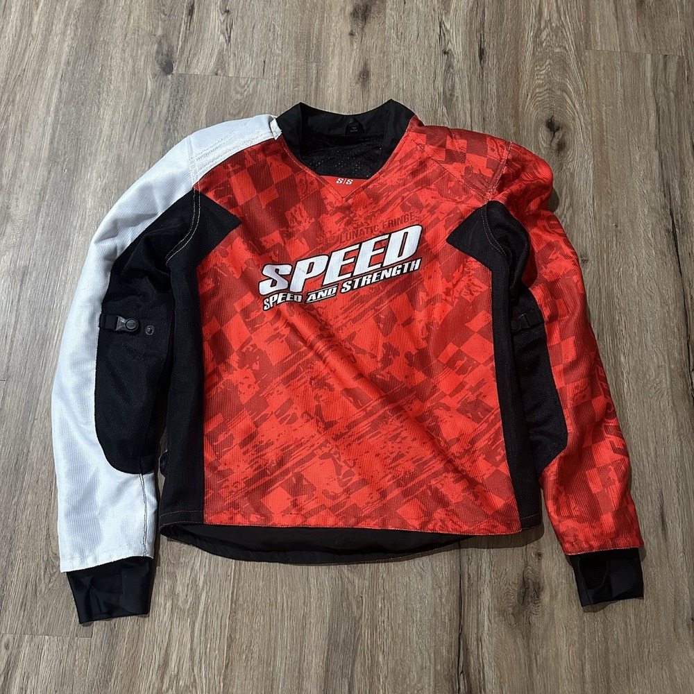 Speed and Strength Armored‎ Jersey Red Black & White size Medium